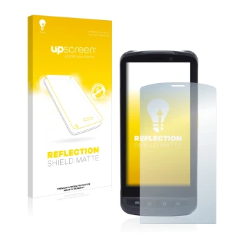 Face avant d’un emballage produit avec le logo de la marque upscreen. À côté, l’appareil Newland MT90 Orca est représenté avec