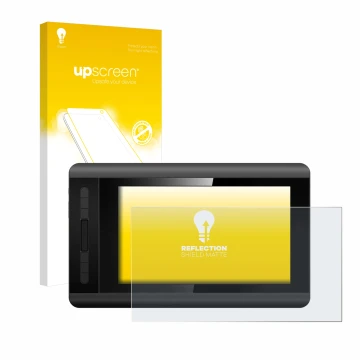 Face avant d’un emballage produit avec le logo de la marque upscreen. À côté, l’appareil XP-Pen Artist 12 est représenté avec 