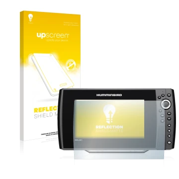 Face avant d’un emballage produit avec le logo de la marque upscreen. À côté, l’appareil Humminbird Helix 9 G3N est représenté