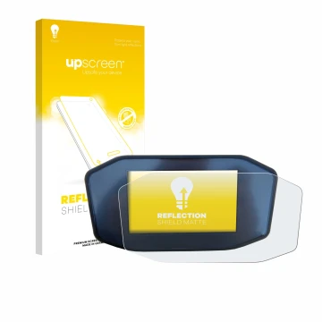 Face avant d’un emballage produit avec le logo de la marque upscreen. À côté, l’appareil KTM 1290 Super Duke R est représenté 