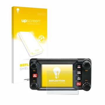 Face avant d’un emballage produit avec le logo de la marque upscreen. À côté, l’appareil Yaesu FTM-400XDR est représenté avec 