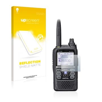 Face avant d’un emballage produit avec le logo de la marque upscreen. À côté, l’appareil Icom ID-51E Plus 2 est représenté ave