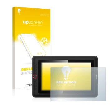 Face avant d’un emballage produit avec le logo de la marque upscreen. À côté, l’appareil XP-Pen Artist 13.3 Pro est représenté