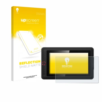Face avant d’un emballage produit avec le logo de la marque upscreen. À côté, l’appareil XP-Pen Artist 12 Pro est représenté a