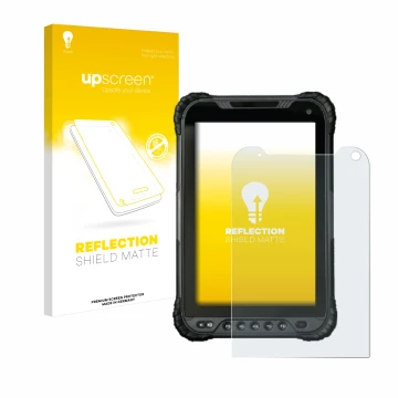Face avant d’un emballage produit avec le logo de la marque upscreen. À côté, l’appareil UniStrong UT30 8