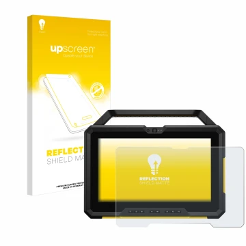 Face avant d’un emballage produit avec le logo de la marque upscreen. À côté, l’appareil Dell Latitude 7220 est représenté ave