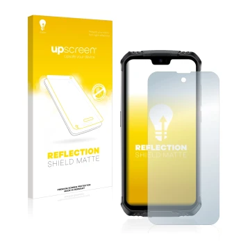 Face avant d’un emballage produit avec le logo de la marque upscreen. À côté, l’appareil Doogee S59 Pro est représenté avec la