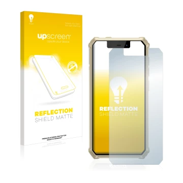 Face avant d’un emballage produit avec le logo de la marque upscreen. À côté, l’appareil iiiF150 B2021 est représenté avec la 