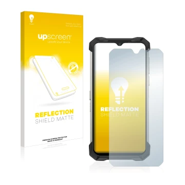 Face avant d’un emballage produit avec le logo de la marque upscreen. À côté, l’appareil Doogee S88 Plus est représenté avec l
