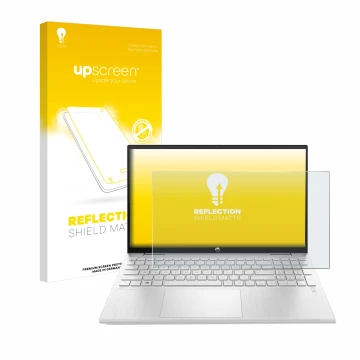 Face avant d’un emballage produit avec le logo de la marque upscreen. À côté, l’appareil HP ProBook 440 G8 est représenté avec