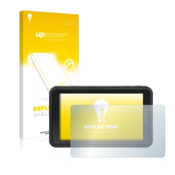 Face avant d’un emballage produit avec le logo de la marque upscreen. À côté, l’appareil Desview R5 5.5