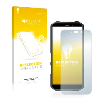 Face avant d’un emballage produit avec le logo de la marque upscreen. À côté, l’appareil Oukitel WP12 Pro est représenté avec 