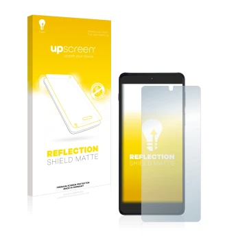 Face avant d’un emballage produit avec le logo de la marque upscreen. À côté, l’appareil Motorola Edge 20 Pro est représenté a