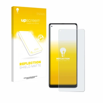 Face avant d’un emballage produit avec le logo de la marque upscreen. À côté, l’appareil Cubot Max 3 est représenté avec la pr