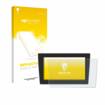 Face avant d’un emballage produit avec le logo de la marque upscreen. À côté, l’appareil Volkswagen Arteon Shooting Brake 2021