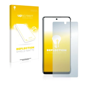 Face avant d’un emballage produit avec le logo de la marque upscreen. À côté, l’appareil Infinix Note 11 Pro est représenté av