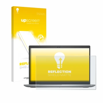 Face avant d’un emballage produit avec le logo de la marque upscreen. À côté, l’appareil Dell Latitude 5520 est représenté ave