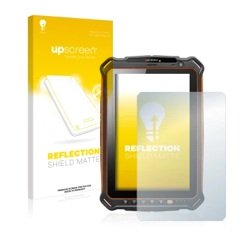 Face avant d’un emballage produit avec le logo de la marque upscreen. À côté, l’appareil i.safe MOBILE IS930.1 est représenté 