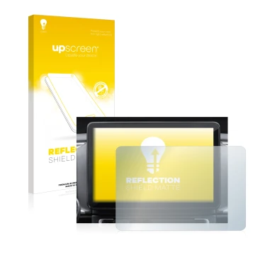 Face avant d’un emballage produit avec le logo de la marque upscreen. À côté, l’appareil Fiat Ducato 2021 10