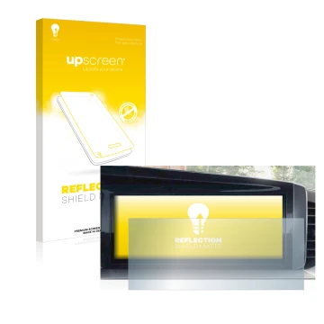 Face avant d’un emballage produit avec le logo de la marque upscreen. À côté, l’appareil Opel Mokka B 2022 Infotainment System