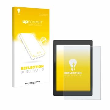 Face avant d’un emballage produit avec le logo de la marque upscreen. À côté, l’appareil Boox Nova Air C est représenté avec l