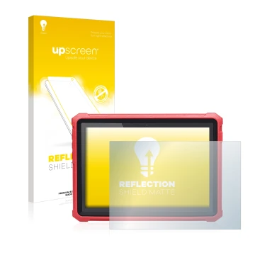 Face avant d’un emballage produit avec le logo de la marque upscreen. À côté, l’appareil Launch X-431 Pro 5 est représenté ave