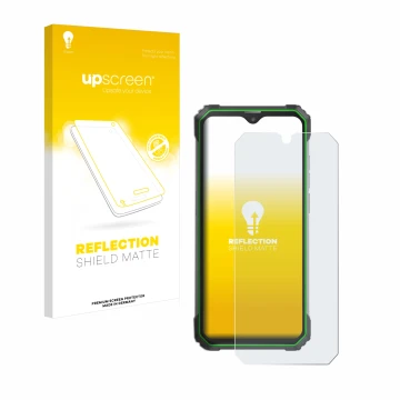 Face avant d’un emballage produit avec le logo de la marque upscreen. À côté, l’appareil Blackview BL8800 PRO 5G est représent