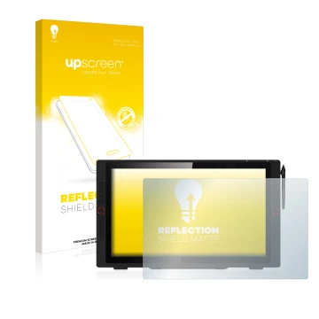 Face avant d’un emballage produit avec le logo de la marque upscreen. À côté, l’appareil XP-Pen Artist 24 Pro est représenté a