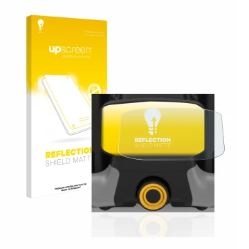 Face avant d’un emballage produit avec le logo de la marque upscreen. À côté, l’appareil PowaKaddy CT8 est représenté avec la 