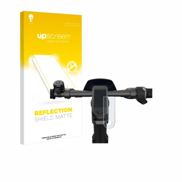 Face avant d’un emballage produit avec le logo de la marque upscreen. À côté, l’appareil NIU KQi3 Pro est représenté avec la p