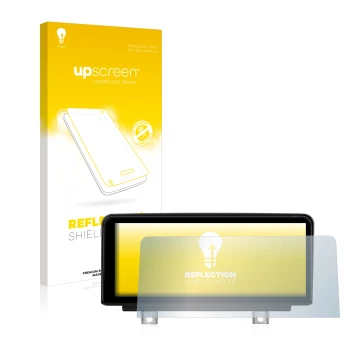 Face avant d’un emballage produit avec le logo de la marque upscreen. À côté, l’appareil Koason BMW 3 Series 10.25