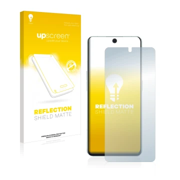 Face avant d’un emballage produit avec le logo de la marque upscreen. À côté, l’appareil Oppo Reno 8 Pro 5G est représenté ave