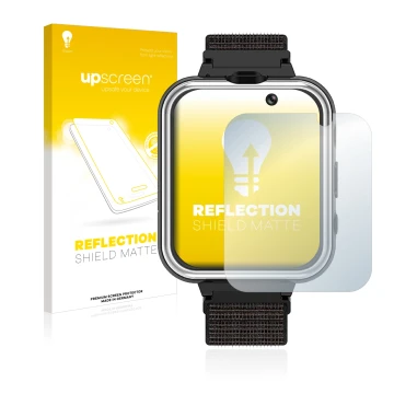 Face avant d’un emballage produit avec le logo de la marque upscreen. À côté, l’appareil Pthtechus X32 est représenté avec la 