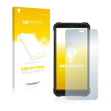 Face avant d’un emballage produit avec le logo de la marque upscreen. À côté, l’appareil Oukitel WP20 Pro est représenté avec 