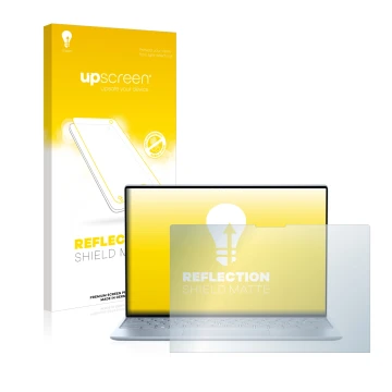 Face avant d’un emballage produit avec le logo de la marque upscreen. À côté, l’appareil Dell XPS 13 9315 Touch est représenté