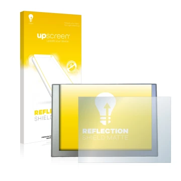 Face avant d’un emballage produit avec le logo de la marque upscreen. À côté, l’appareil Siemens TP 900 Comfort INOX est repré