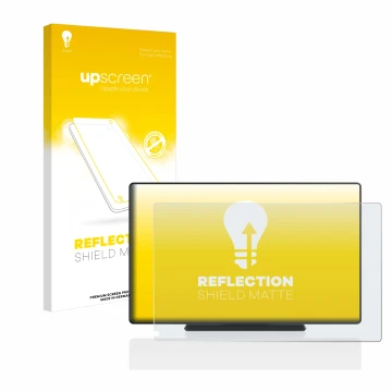 Face avant d’un emballage produit avec le logo de la marque upscreen. À côté, l’appareil Carpuride W901 9