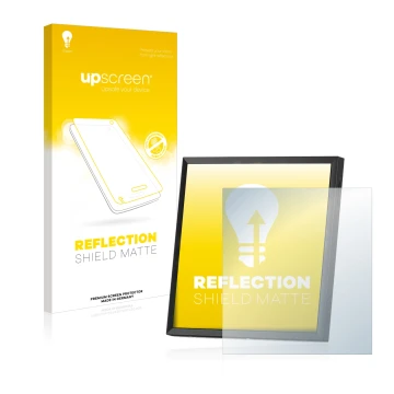 Face avant d’un emballage produit avec le logo de la marque upscreen. À côté, l’appareil Divoom Pixoo-64 est représenté avec l