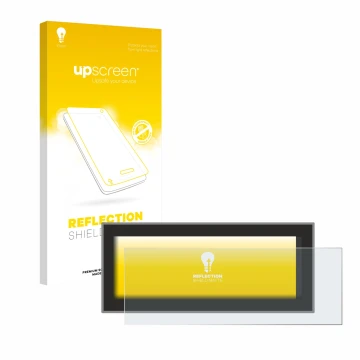 Face avant d’un emballage produit avec le logo de la marque upscreen. À côté, l’appareil Opel Astra L 2022 Navigationssystem e