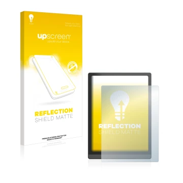 Face avant d’un emballage produit avec le logo de la marque upscreen. À côté, l’appareil Boox Tab X est représenté avec la pro