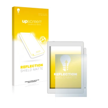 Face avant d’un emballage produit avec le logo de la marque upscreen. À côté, l’appareil Boox Nova Air 2 est représenté avec l