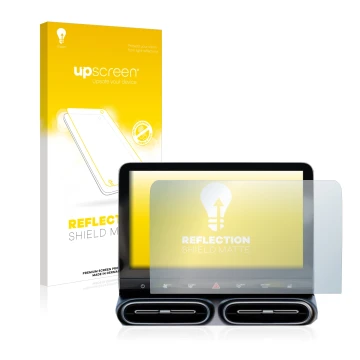 Face avant d’un emballage produit avec le logo de la marque upscreen. À côté, l’appareil Smart #1 Pro+ 12,8