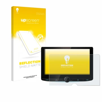 Face avant d’un emballage produit avec le logo de la marque upscreen. À côté, l’appareil Kenwood DNR992RVS est représenté avec