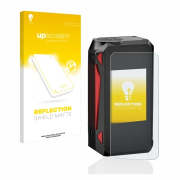 Face avant d’un emballage produit avec le logo de la marque upscreen. À côté, l’appareil Smok G-Priv 4 est représenté avec la 