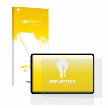 Face avant d’un emballage produit avec le logo de la marque upscreen. À côté, l’appareil Teclast T50 2023 11