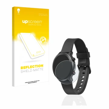 Face avant d’un emballage produit avec le logo de la marque upscreen. À côté, l’appareil Doro Watch est représenté avec la pro