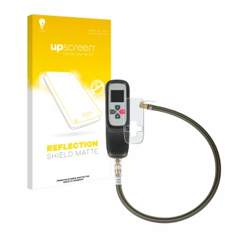 Face avant d’un emballage produit avec le logo de la marque upscreen. À côté, l’appareil Bartec TAP 100 /200 est représenté av