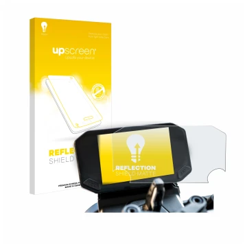 Face avant d’un emballage produit avec le logo de la marque upscreen. À côté, l’appareil VOGE 350 AC est représenté avec la pr
