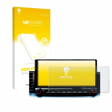 Face avant d’un emballage produit avec le logo de la marque upscreen. À côté, l’appareil Kia Xceed 2023 Infotainment System es