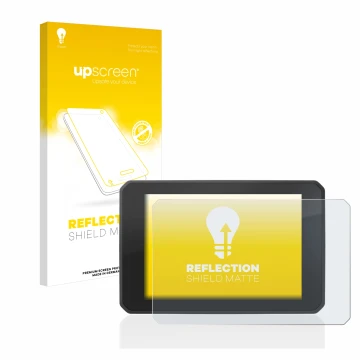 Face avant d’un emballage produit avec le logo de la marque upscreen. À côté, l’appareil FIT-EBIKE Display Comfort est représe